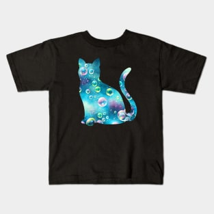 Bubble Cat Kids T-Shirt